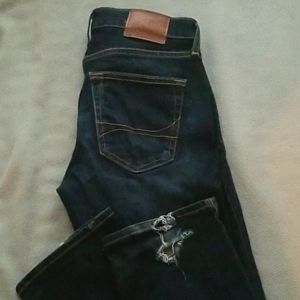 Hollister Men's Dark Wash Slim Straight Jeans